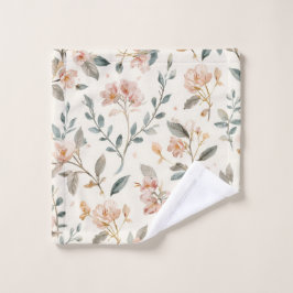 Hojas de acuarela botánica floral pintadas de beig