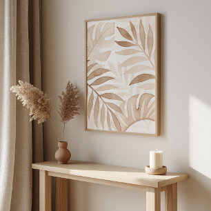 Hojas de acuarela - Poster Zen - Arte de pared neu