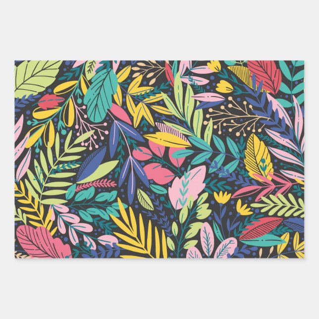 Hojas de ajuste de las flores de primavera (Anverso)