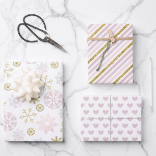 Hojas de ajuste de regalo de Baby Shower con copo