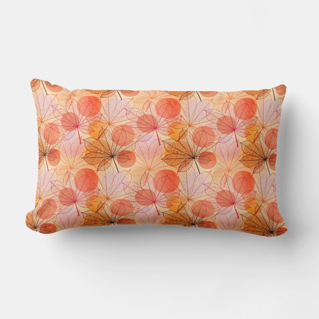 Hojas de almohada acentuadas de otoño (Anverso)