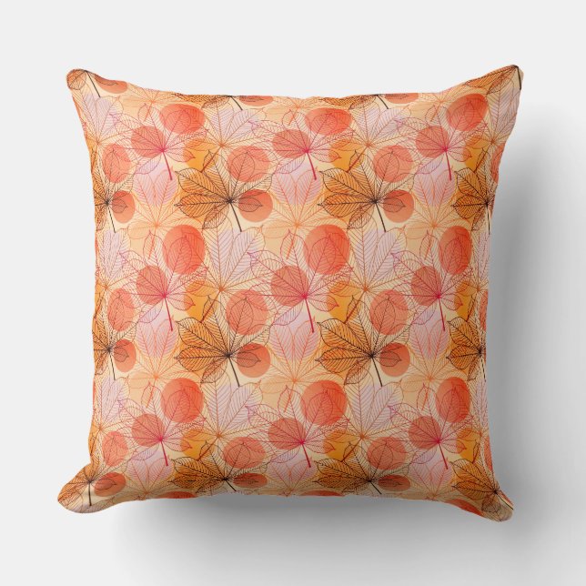 Hojas de almohada acentuadas de otoño (Anverso)