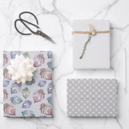 Hojas de apertura sobre fondo gris claro