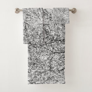 Hojas de árbol silvestres. Arte abstracto de la na