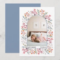 Hojas de arca y bayas polvorientas foto de Navidad