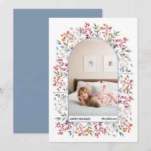 Hojas de arca y bayas polvorientas foto de Navidad