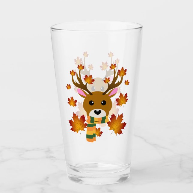 Hojas de arce de ciervo de otoño (Anverso)