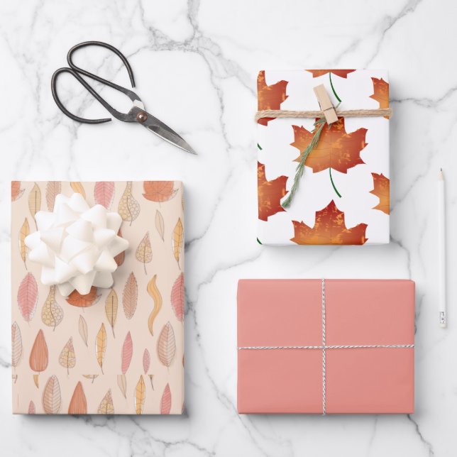 Hojas de arce de otoño (Anverso)