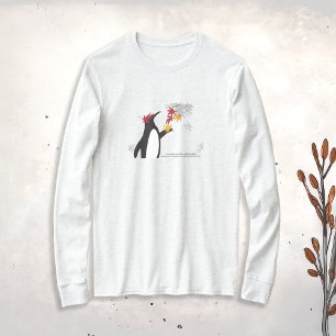 Hojas de Arce de Otoño y Pingüino Camiseta Manga L
