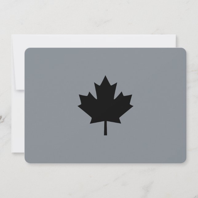 Hojas de arce negro de estilo canadiense (Anverso)