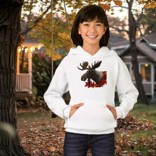 Hojas de arce rojas de Moose