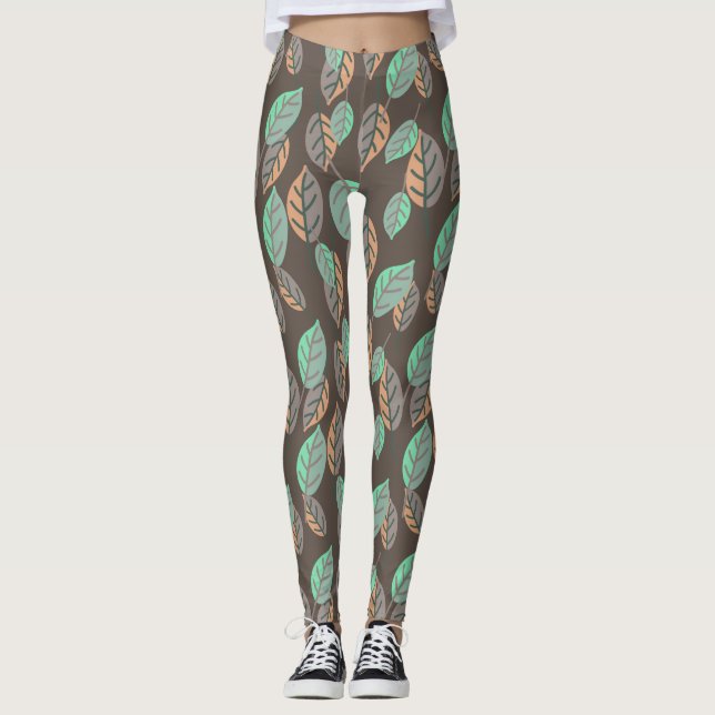 hojas de bosque leggings (Anverso)