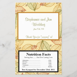 Hojas de caída del envolvimiento de palomitas de m