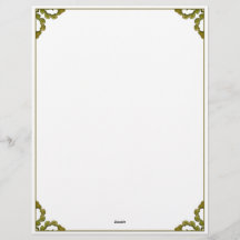 Hojas de color verde Art Nouveau