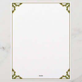 Hojas de color verde Art Nouveau