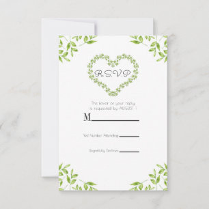 Hojas de corazón verde shabby chic verde respuesta