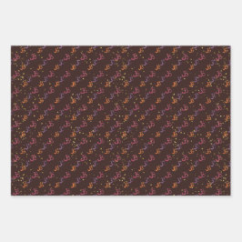 Hojas de envoltura de regalo de motivos indios Diw