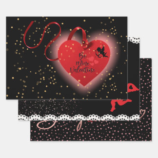 Hojas de envolver para San Valentín
