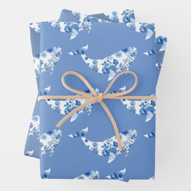 Hojas de envolvimiento de ballenas florales (In situ)