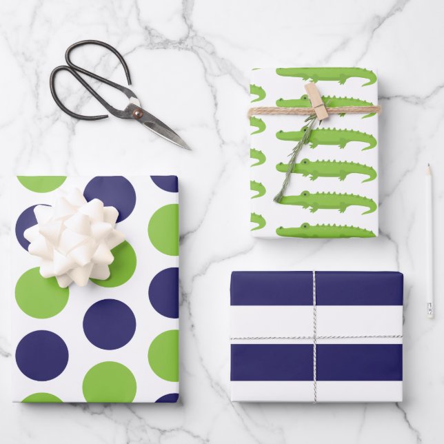 Hojas de envolvimiento de puntos de ligador rayas  (Anverso)