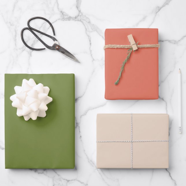 Hojas de envolvimiento elegantes para regalo OTW (Anverso)