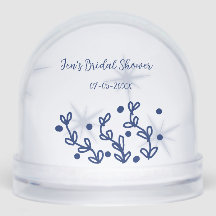 Hojas de estrellas azules lujo real ducha de novia