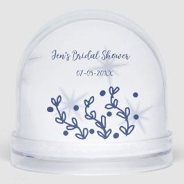 Hojas de estrellas azules lujo real ducha de novia