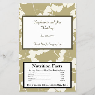 Hojas de Ginkgo blancas de envolvimiento de palomi