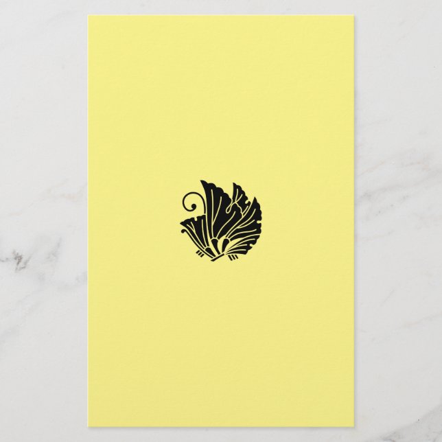 Hojas de ginkgo en forma de mariposa (Anverso)