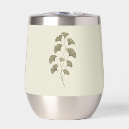 Hojas de Ginkgo Verde Vintage