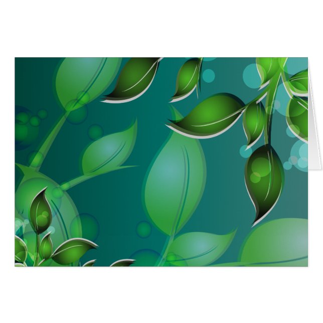 Hojas de jardín frescas (Anverso (Horizontal))