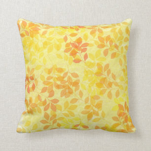 Hojas de la almohada de tiro del verano
