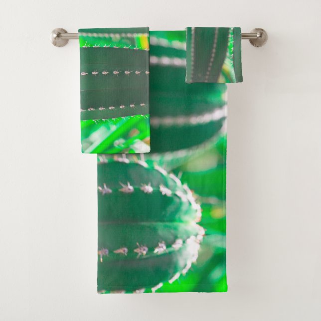 Hojas de la planta de cactus verde pastel (In situ)