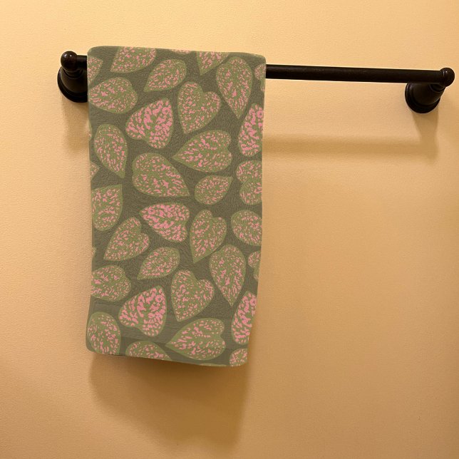 Hojas de la planta de polka verde y rosa sabrosas (Subido por el creador)