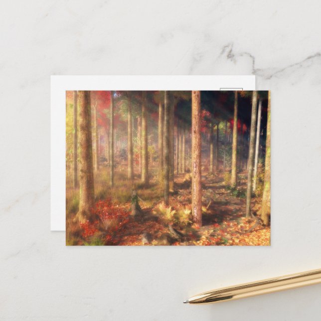 Hojas de la postal de oro (Anverso/Reverso In Situ)