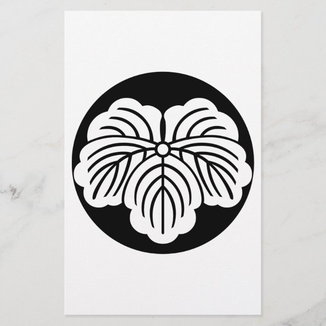 Hojas de marfil en torta de arroz (Anverso)