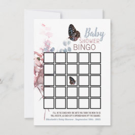 Hojas de mariposa, elegante Bingo Baby Shower