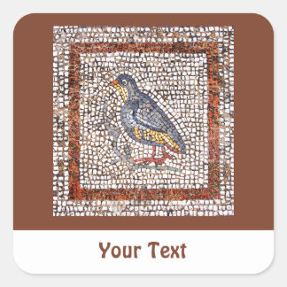 Hojas de mosaico de aves de Kos para Pegatinas