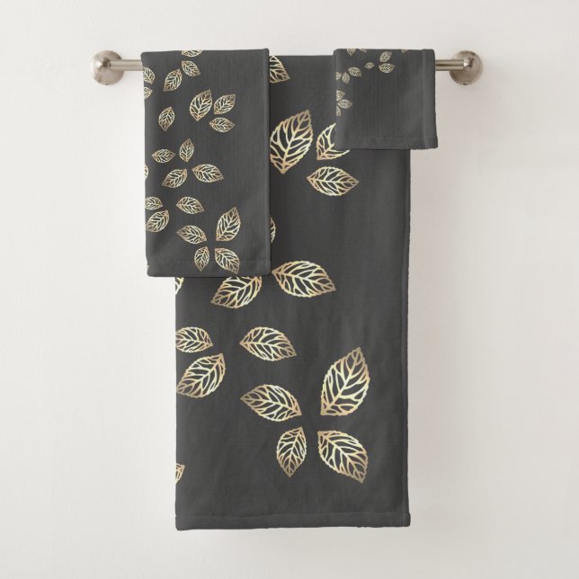 Hojas de Oro Elegantes y con Estilo (In situ)