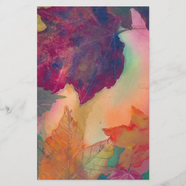 Hojas de otoño a lo largo de la costa en la estaci (Anverso)