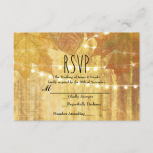 Hojas de Otoño Ámbar Otoño Rústico Bosque RSVP