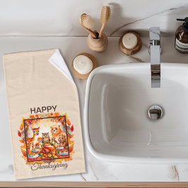 Hojas de otoño de animales de la región de Woodlan