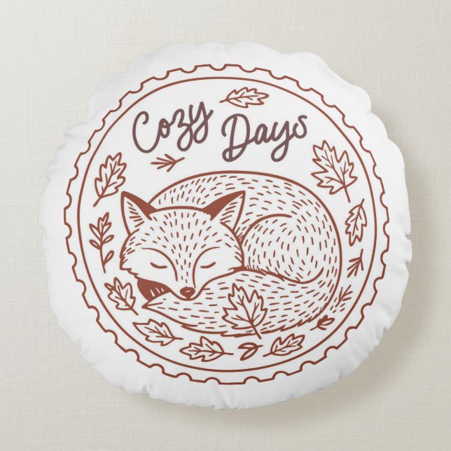 Hojas de otoño de la naturaleza otoñal Almohada (Anverso)