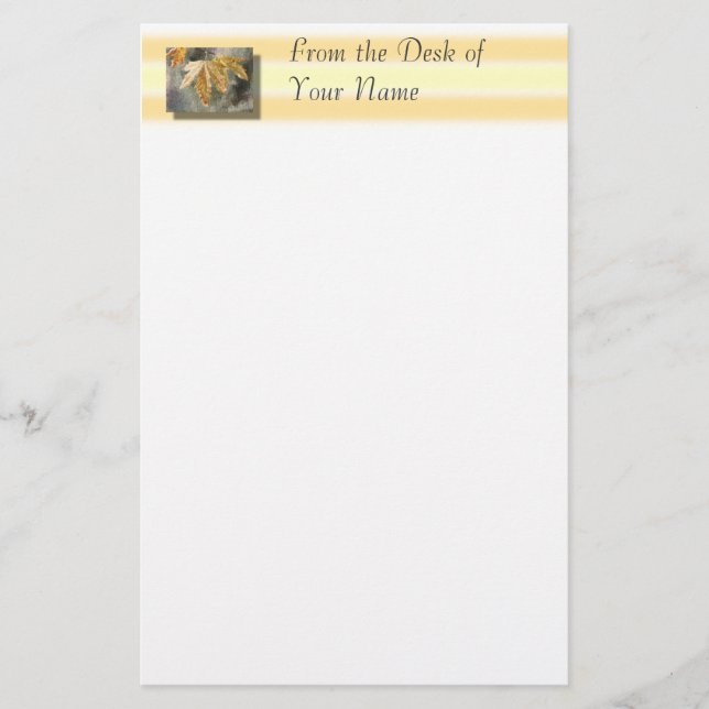 Hojas de otoño - del escritorio… de inmóvil (Anverso)