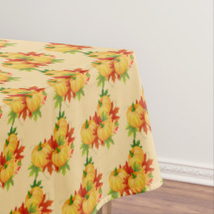 Hojas de otoño del mantel "60x84"/calabazas