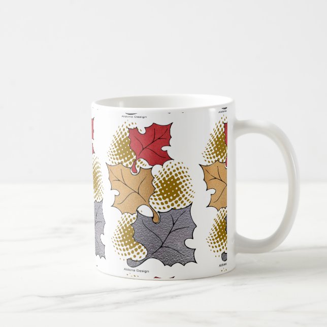 Hojas de otoño en una taza (Derecha)