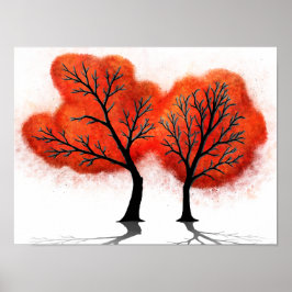 Hojas de otoño - Impresión de arte digital