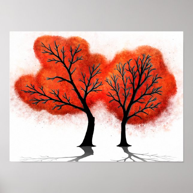 Hojas de otoño - Impresión de arte digital (Frente)