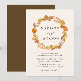 Hojas de Otoño | Invitación de Boda