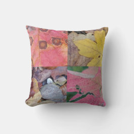 Hojas de otoño lanzan almohada